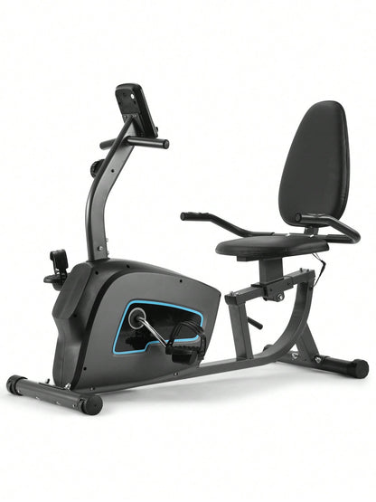 Exercise Bike Indoor Recumbent Exercise Bike with Adjustable Seat and Resistance Pulse Seat Height Adjustment