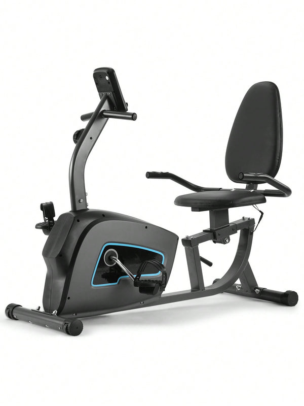 Exercise Bike Indoor Recumbent Exercise Bike with Adjustable Seat and Resistance Pulse Seat Height Adjustment