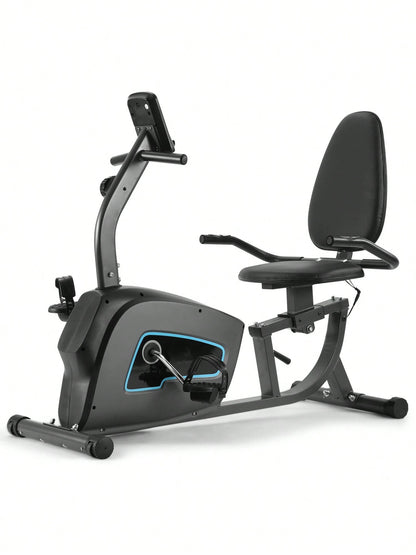 Exercise Bike Indoor Recumbent Exercise Bike with Adjustable Seat and Resistance Pulse Seat Height Adjustment