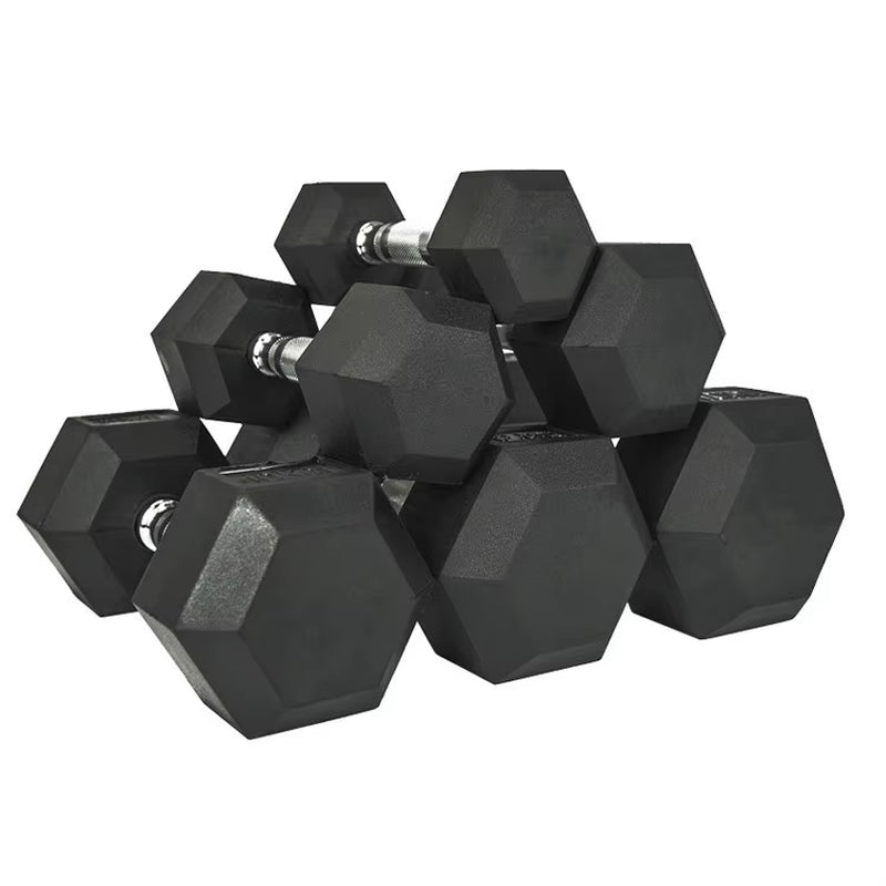 High Quality Hexagonal Rubber Coated 5Lb/2.5Kg Increasing Gym Fitness Equipment Dumbells Hex Dumbbell Set