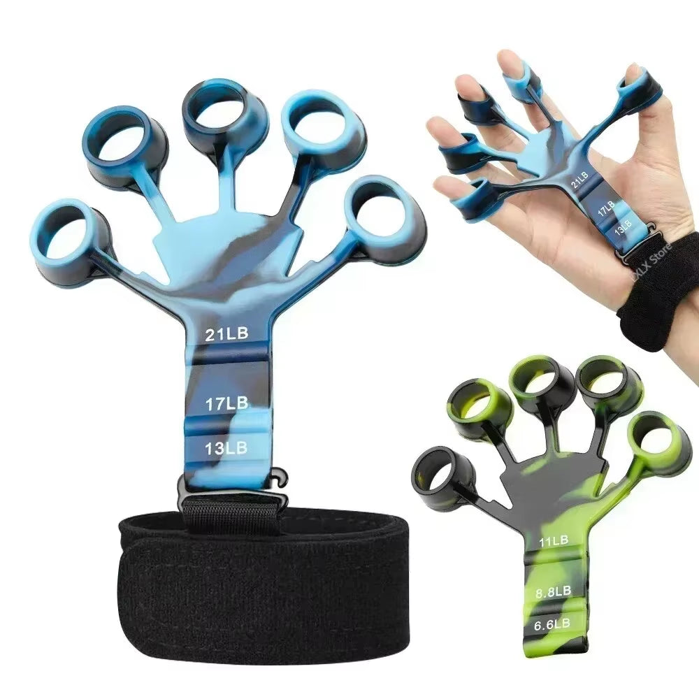 Fitness and Exercise Training Gripper, Hand Expander, Finger Squeeze, Sports Gym, Training Accessories, 5 Resistance, Training ﻿
