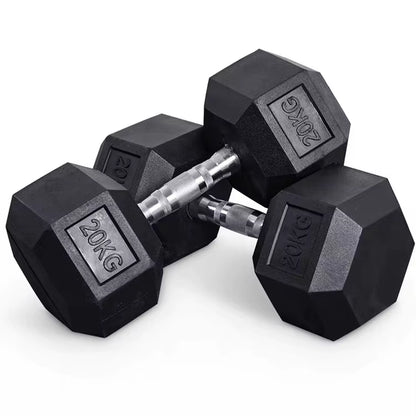 High Quality Hexagonal Rubber Coated 5Lb/2.5Kg Increasing Gym Fitness Equipment Dumbells Hex Dumbbell Set