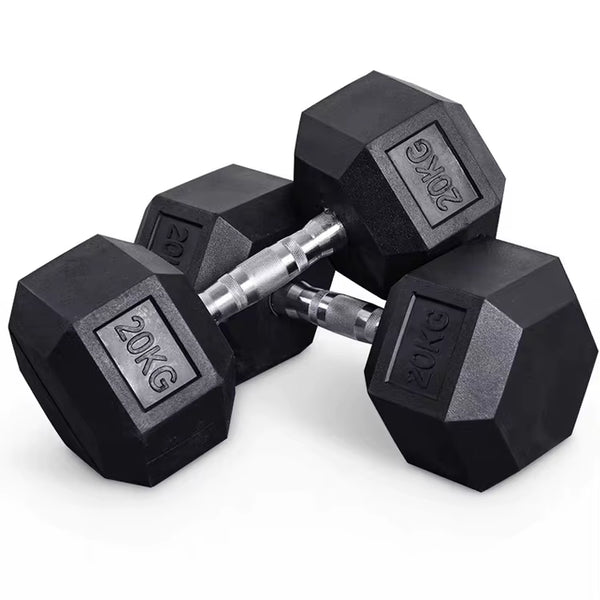 High Quality Hexagonal Rubber Coated 5Lb/2.5Kg Increasing Gym Fitness Equipment Dumbells Hex Dumbbell Set