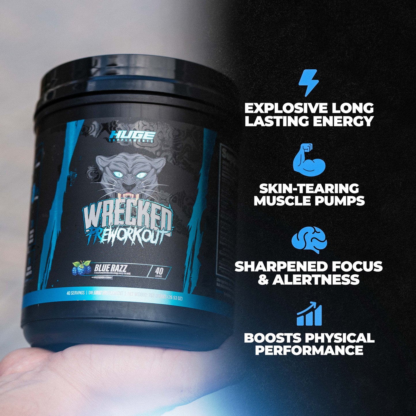 Wrecked Pre Workout | Strongest Pre-Workout