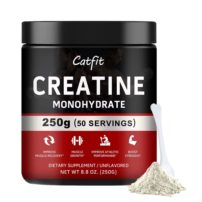 Catfit Creatine Monohydrate Sports Drink Improve Gain Strength Build Muscle&Enhance Athletic Muscle Protein Gym Performance